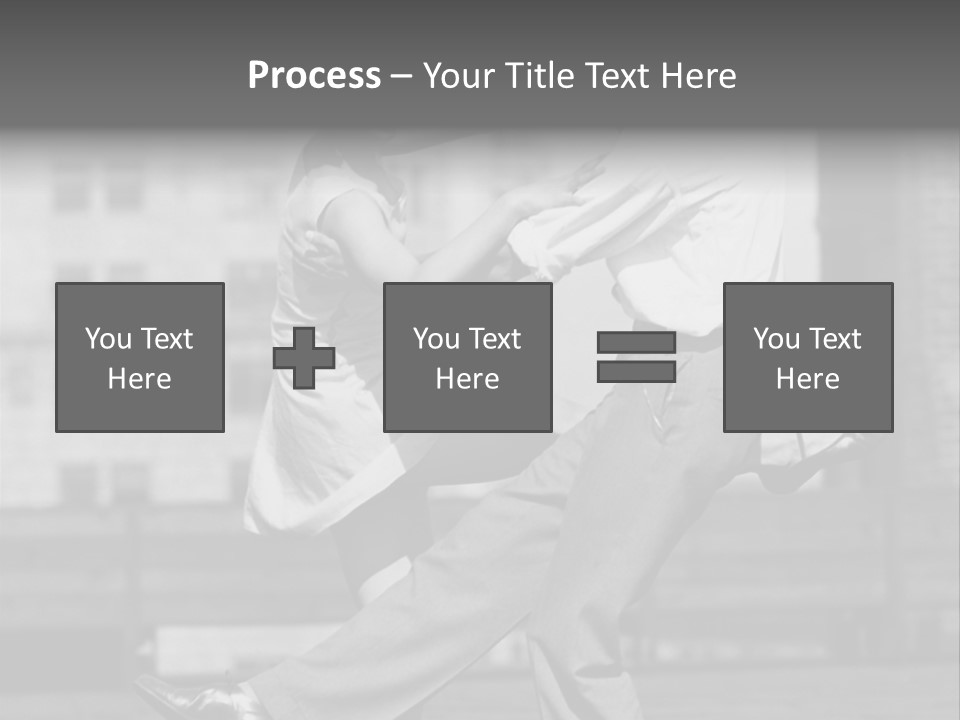 Swing Action Couple PowerPoint Template