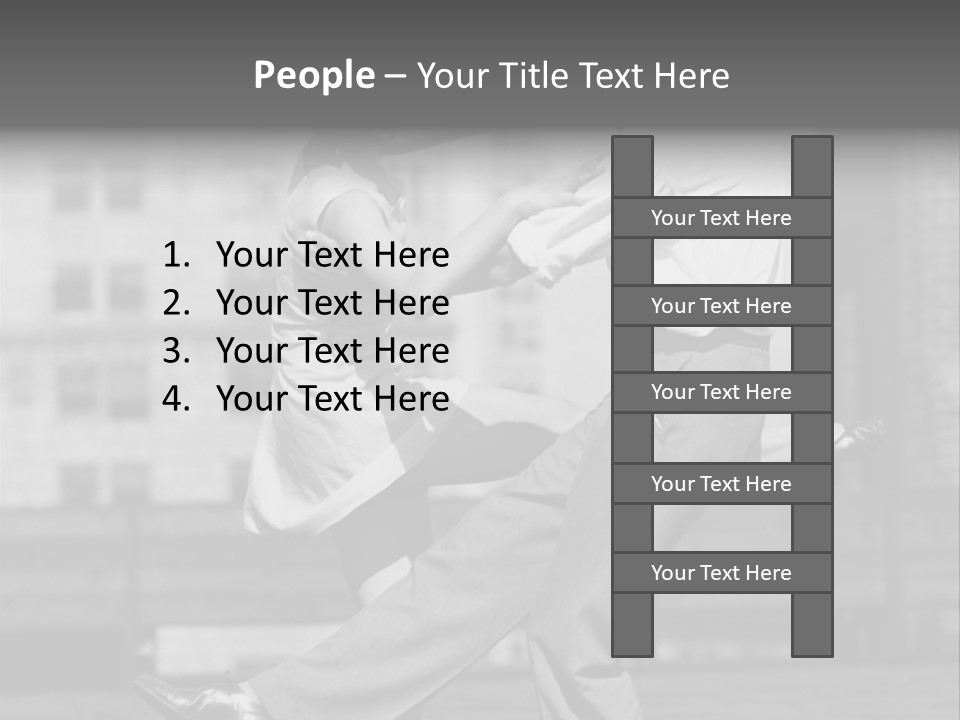 Swing Action Couple PowerPoint Template