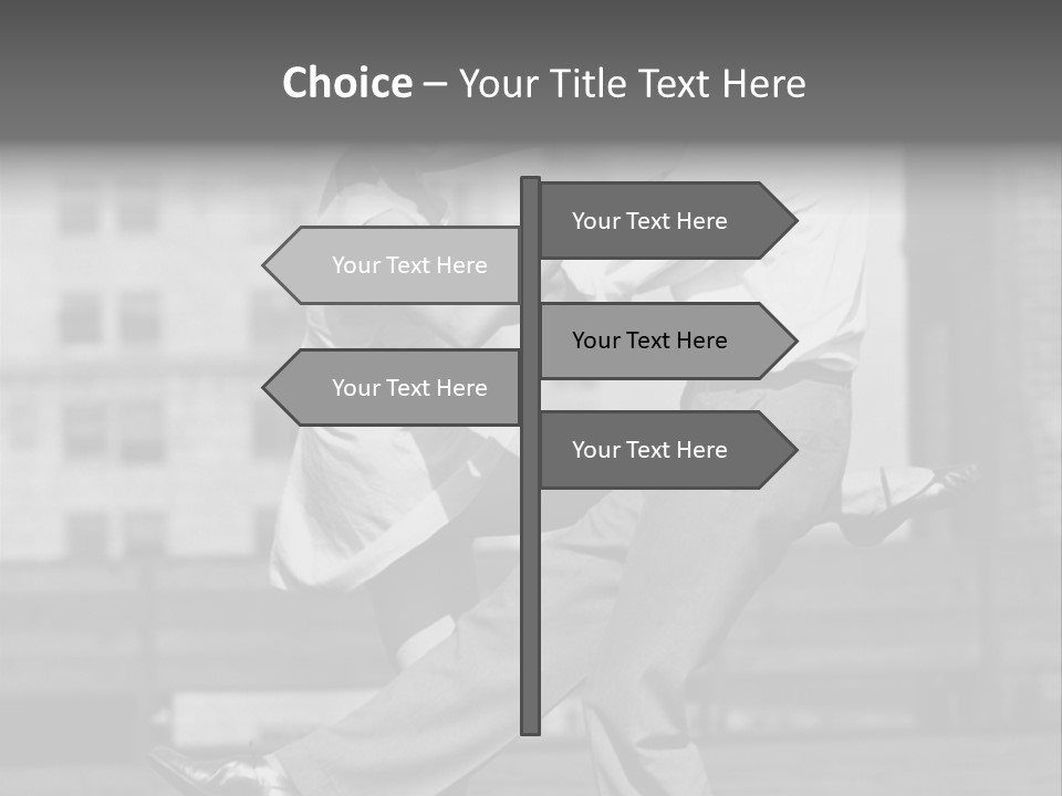 Swing Action Couple PowerPoint Template