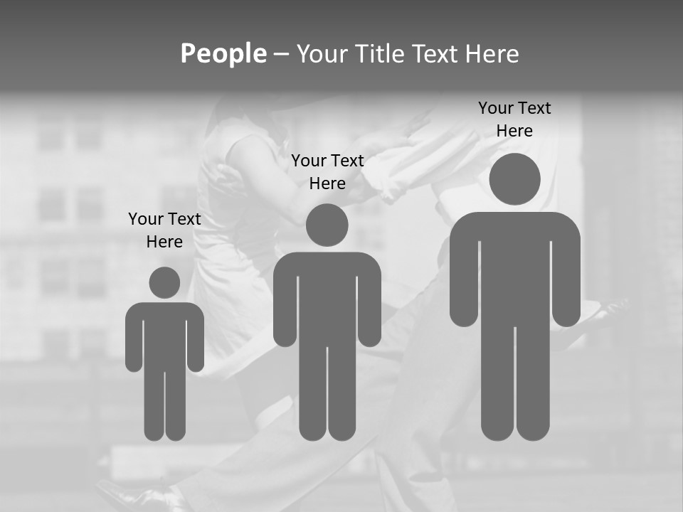 Swing Action Couple PowerPoint Template