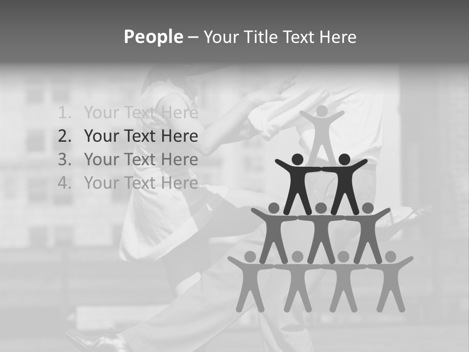 Swing Action Couple PowerPoint Template