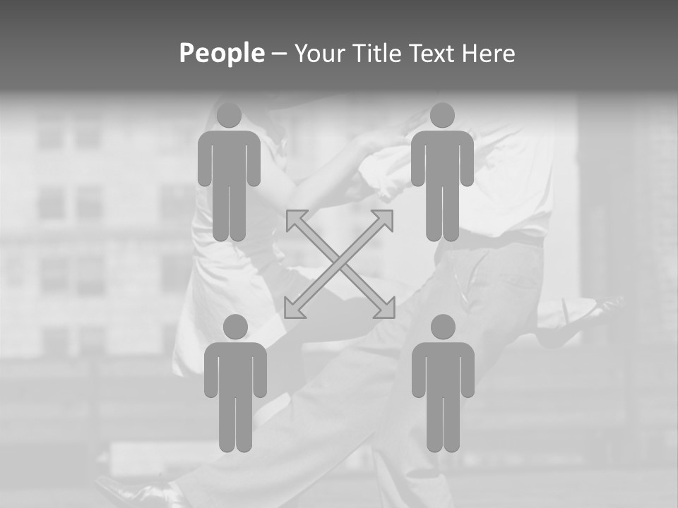Swing Action Couple PowerPoint Template