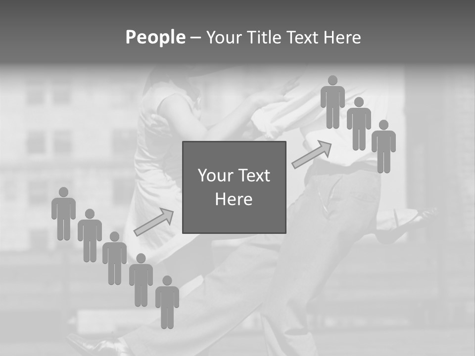 Swing Action Couple PowerPoint Template