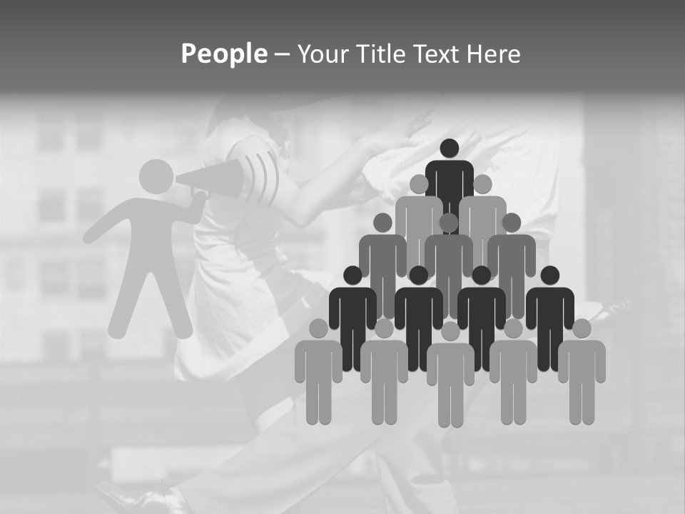 Swing Action Couple PowerPoint Template