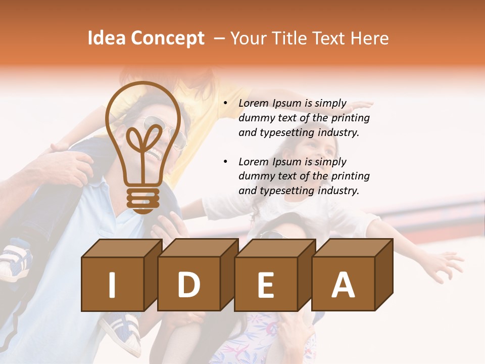 Happy Father Summer PowerPoint Template