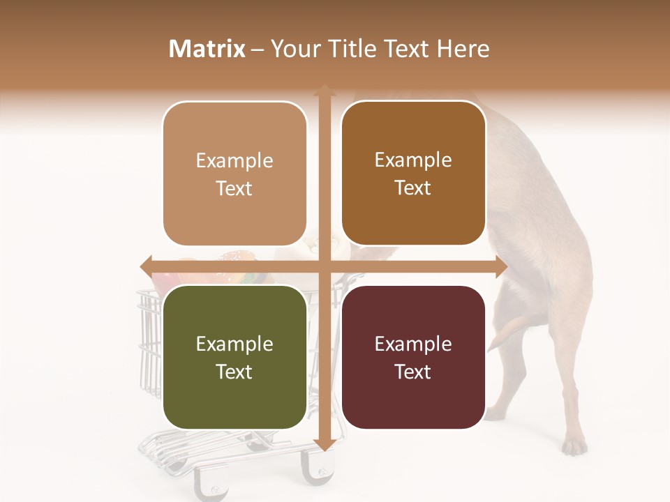 Small Cart Face PowerPoint Template