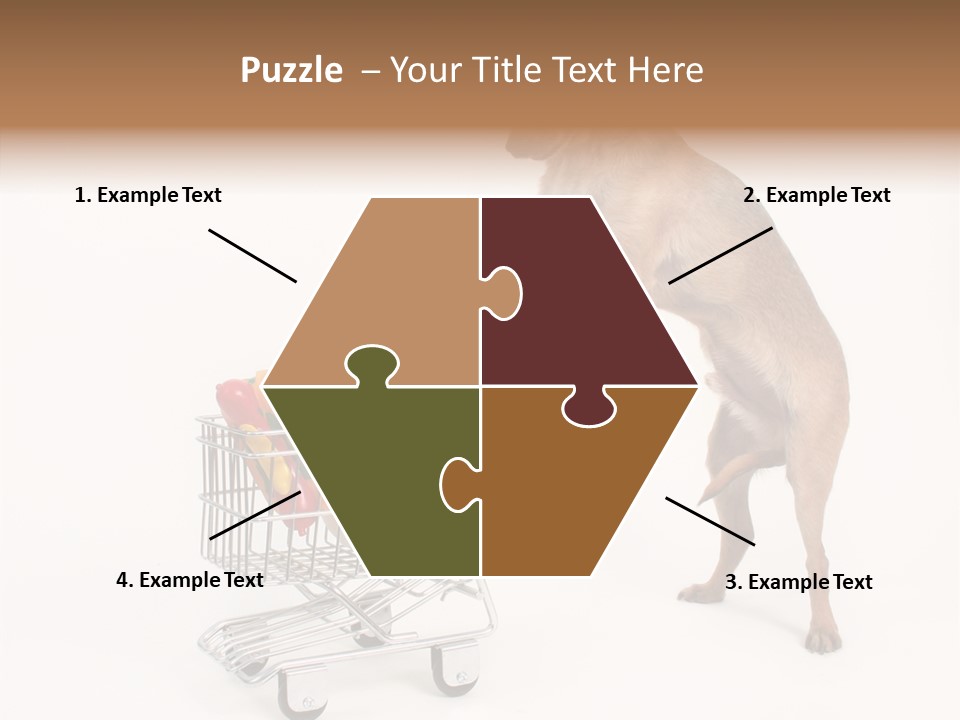 Small Cart Face PowerPoint Template