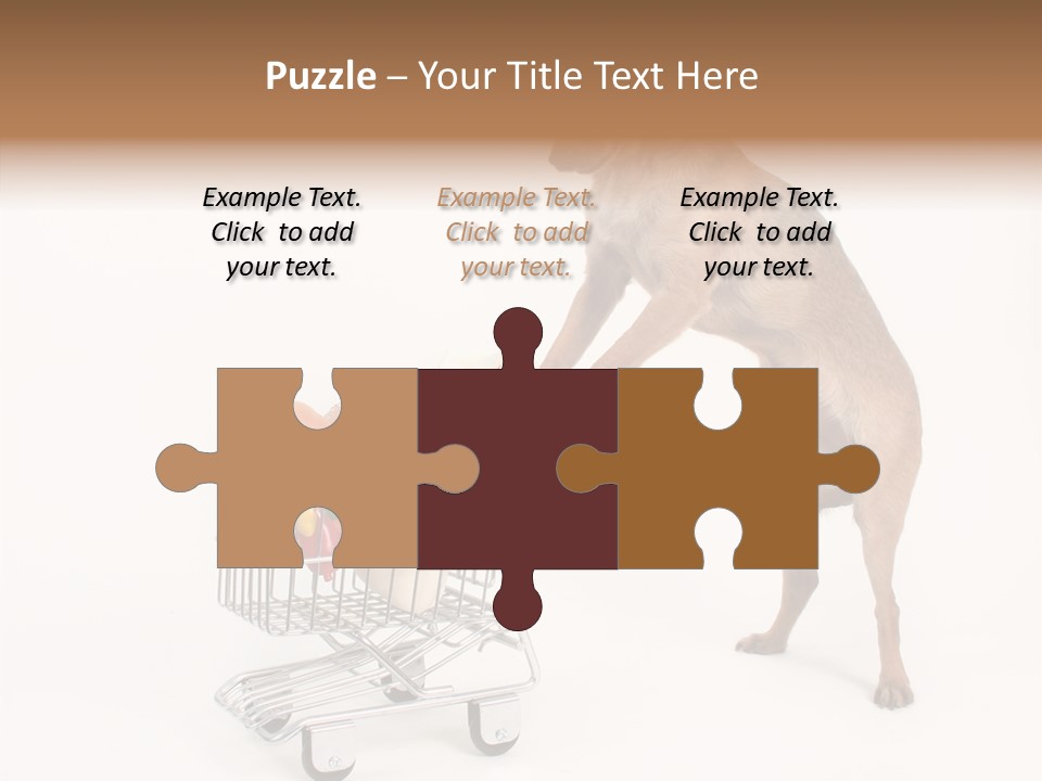 Small Cart Face PowerPoint Template