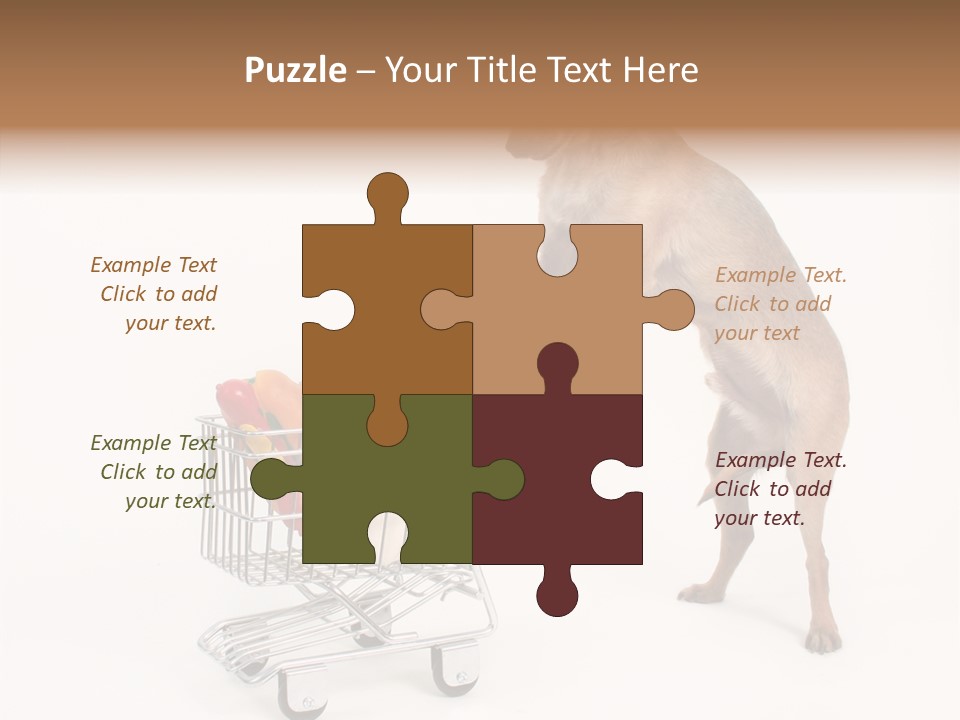 Small Cart Face PowerPoint Template