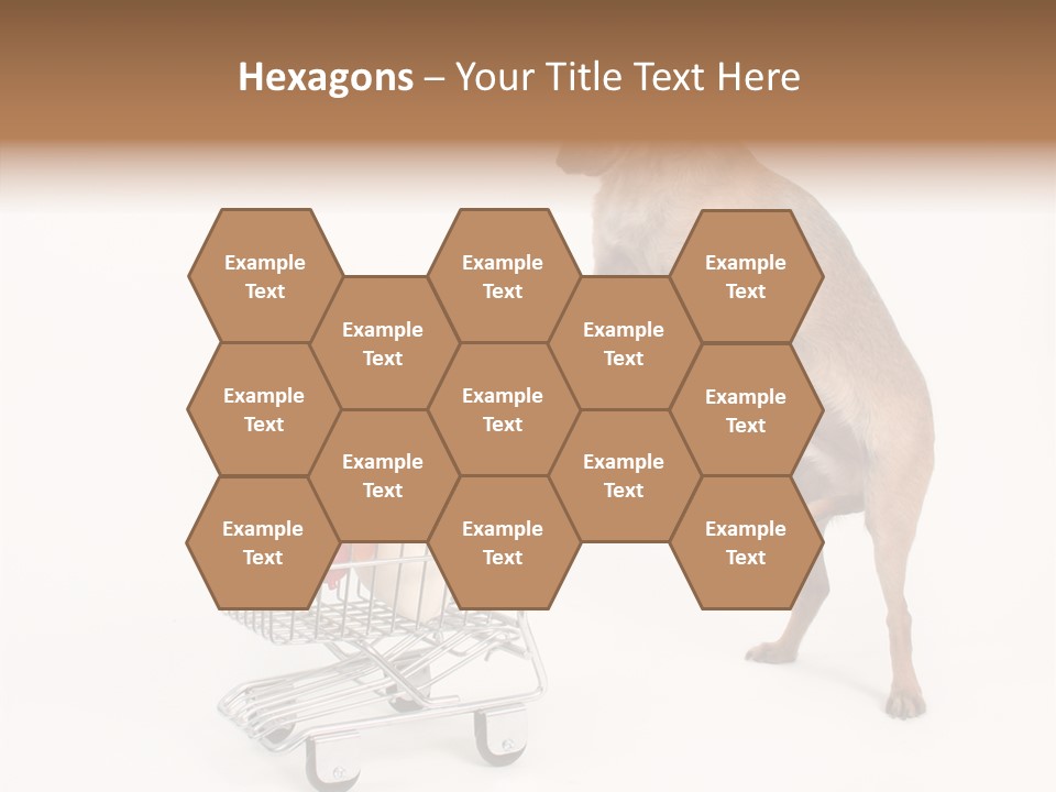 Small Cart Face PowerPoint Template