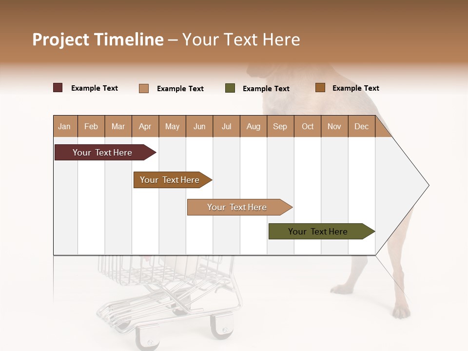 Small Cart Face PowerPoint Template