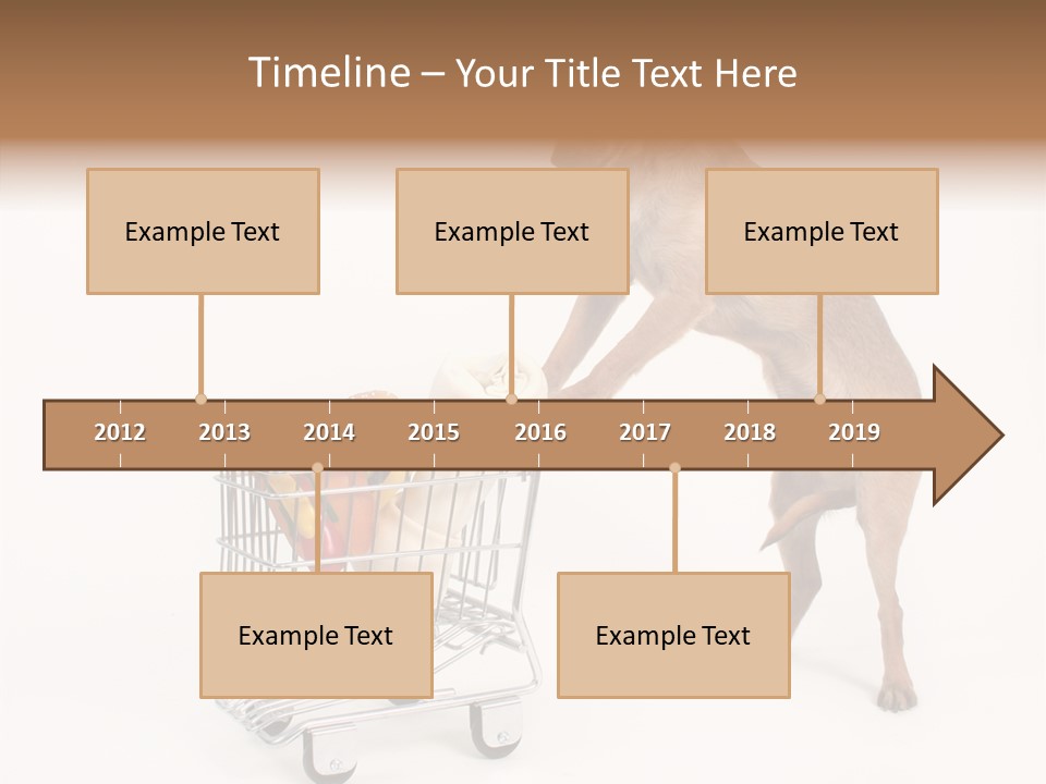 Small Cart Face PowerPoint Template