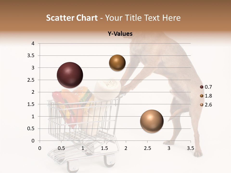 Small Cart Face PowerPoint Template