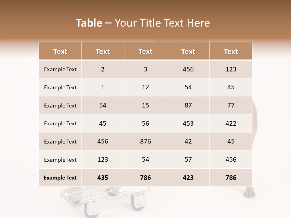 Small Cart Face PowerPoint Template