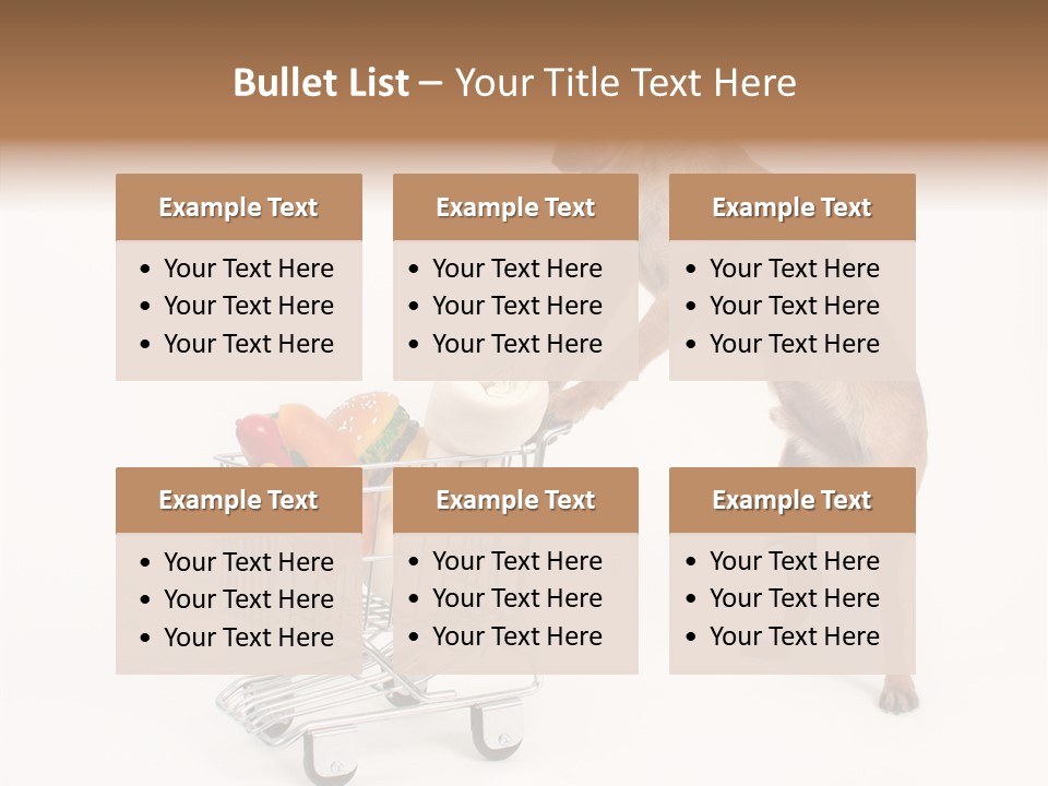 Small Cart Face PowerPoint Template