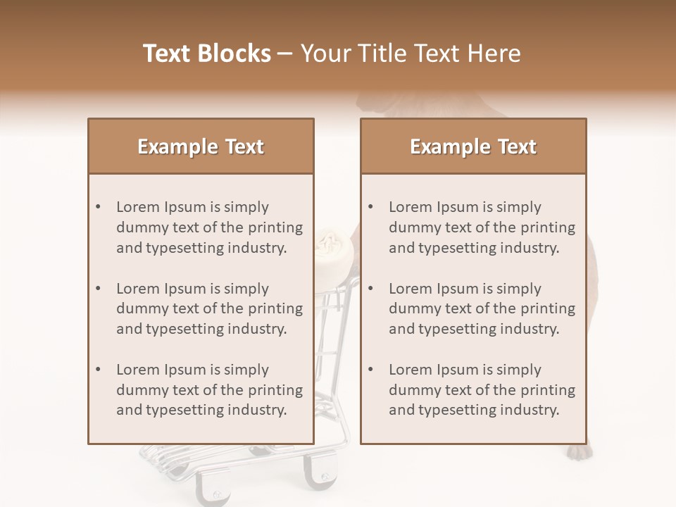 Small Cart Face PowerPoint Template