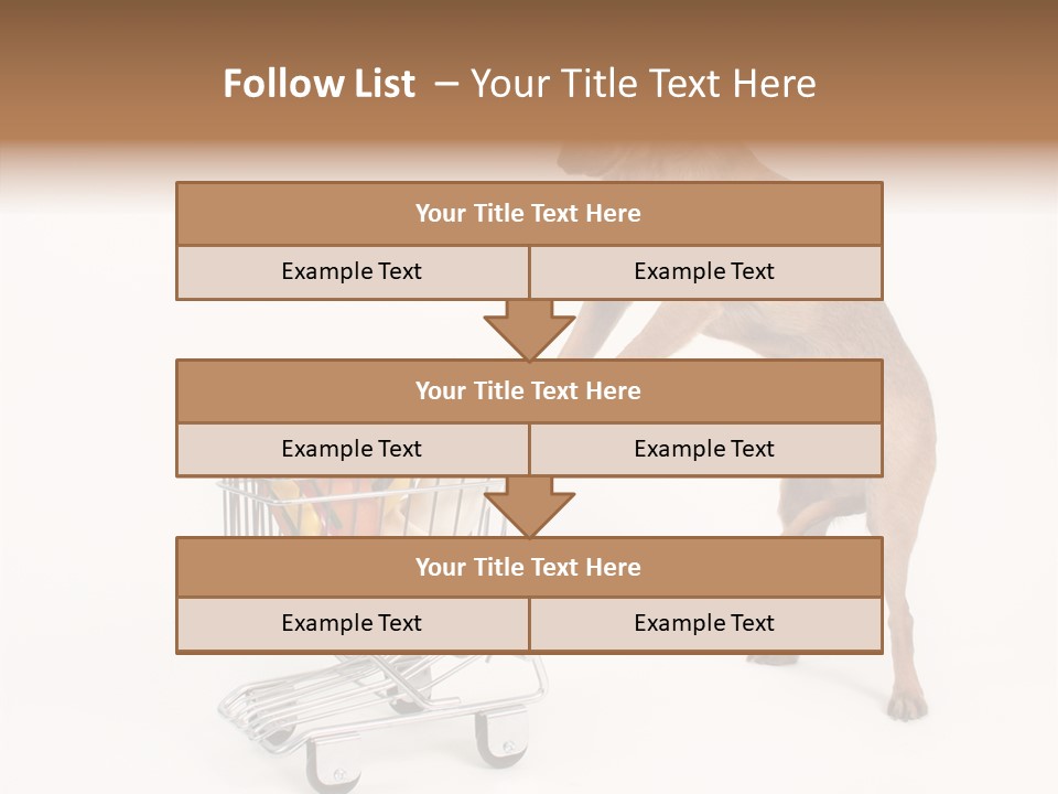 Small Cart Face PowerPoint Template