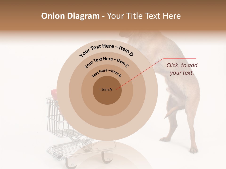 Small Cart Face PowerPoint Template