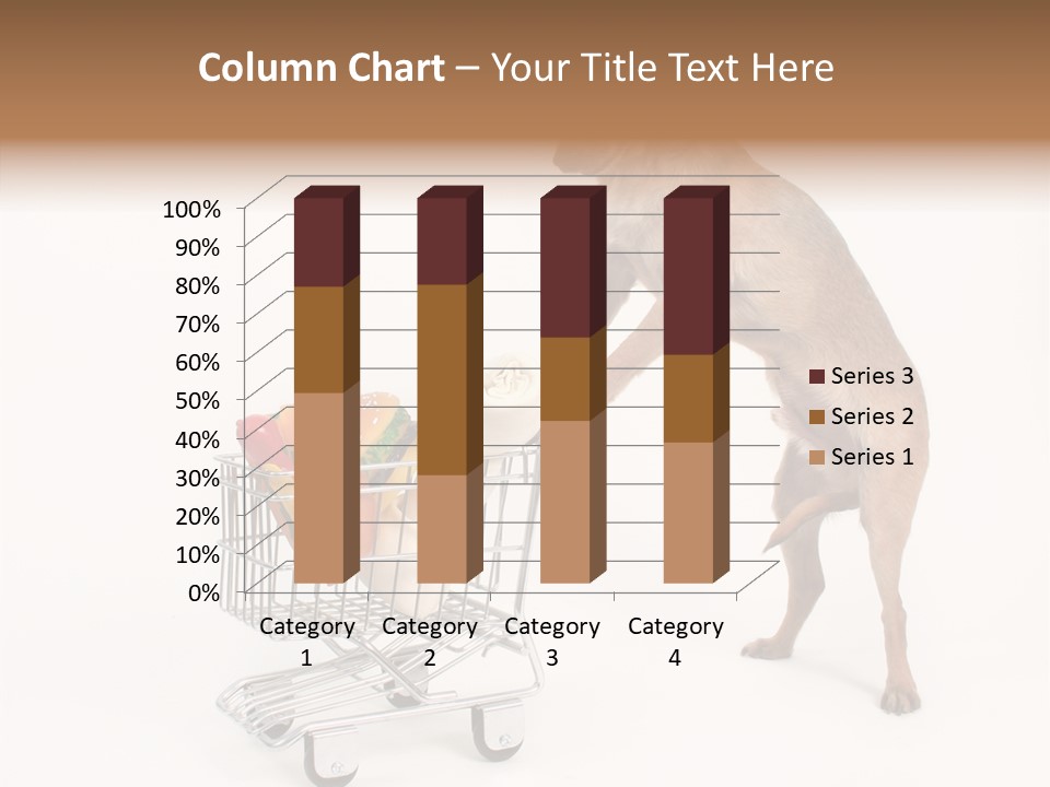 Small Cart Face PowerPoint Template