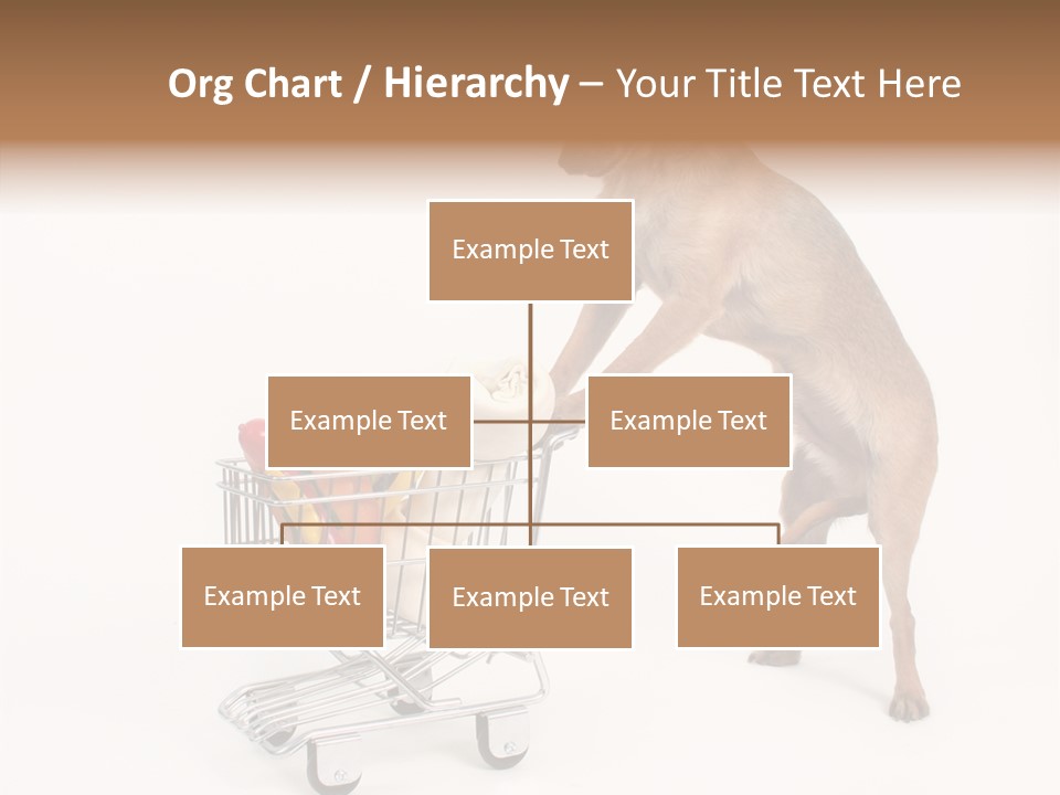 Small Cart Face PowerPoint Template