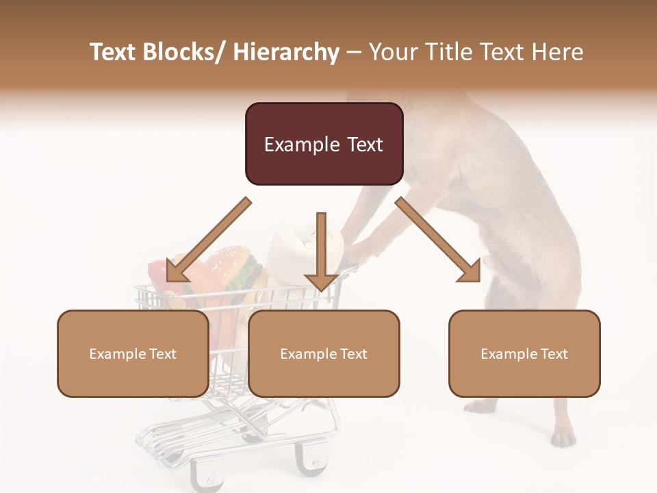 Small Cart Face PowerPoint Template