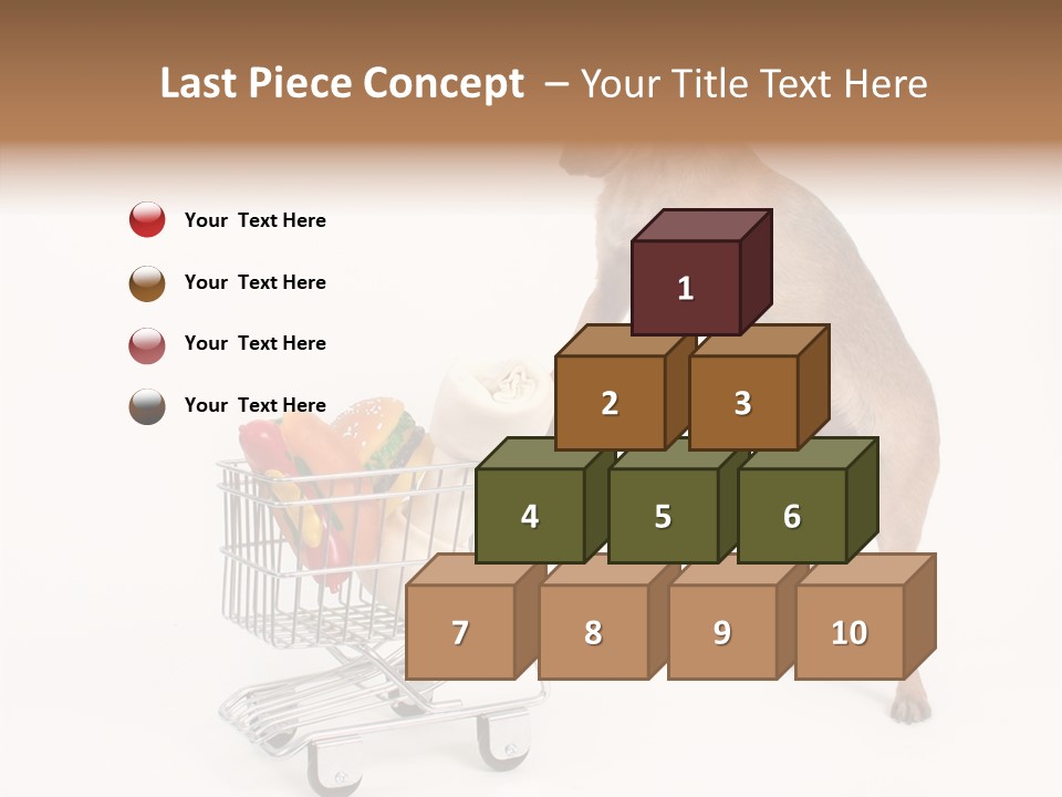 Small Cart Face PowerPoint Template