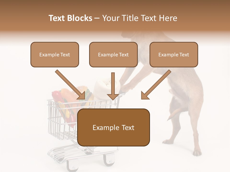Small Cart Face PowerPoint Template