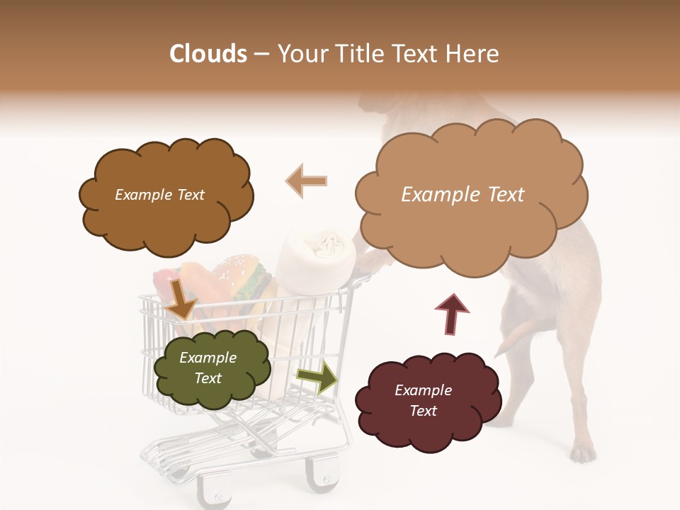 Small Cart Face PowerPoint Template