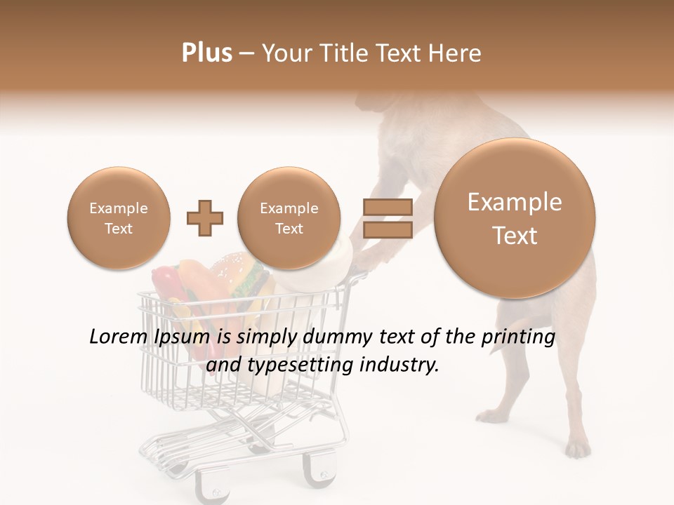 Small Cart Face PowerPoint Template