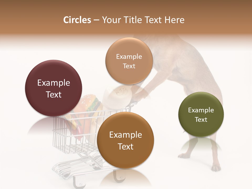 Small Cart Face PowerPoint Template