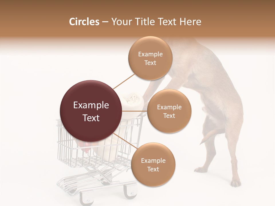 Small Cart Face PowerPoint Template
