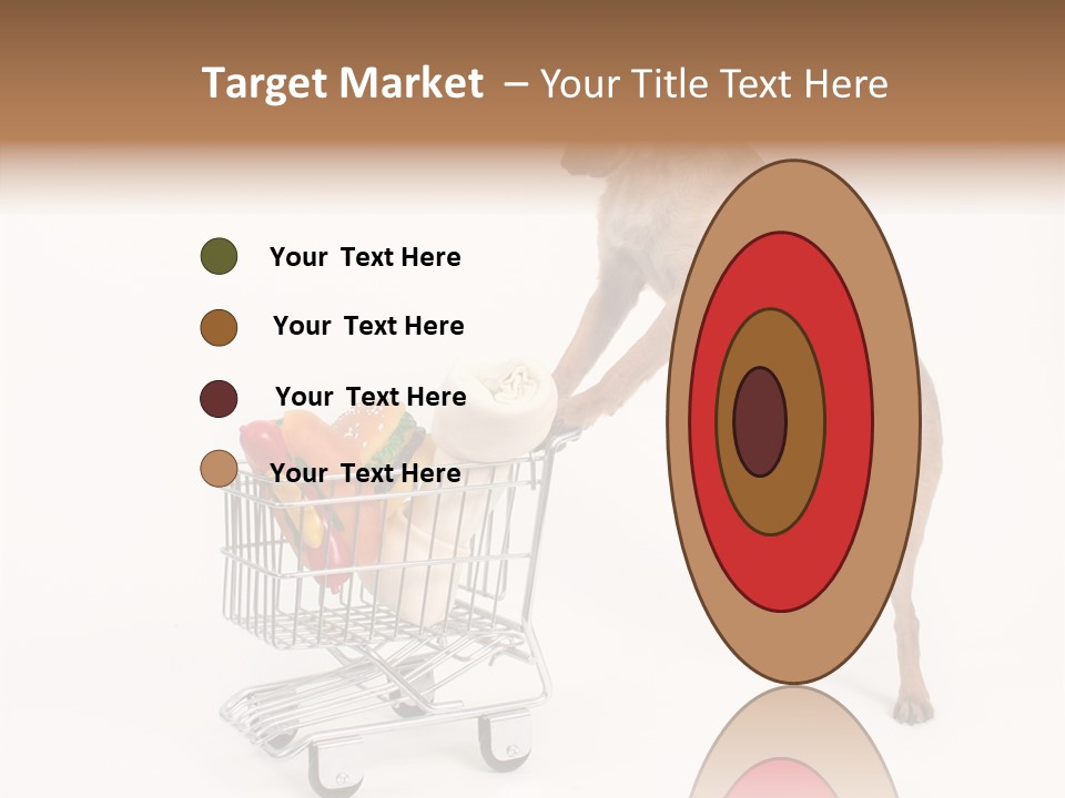 Small Cart Face PowerPoint Template