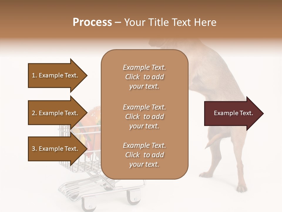 Small Cart Face PowerPoint Template