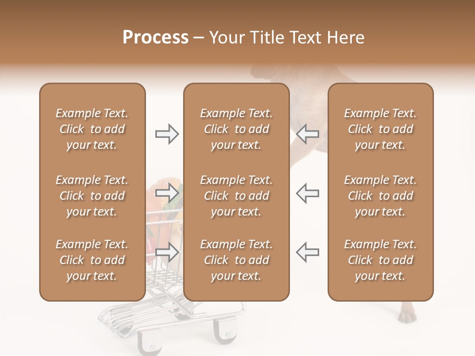 Small Cart Face PowerPoint Template