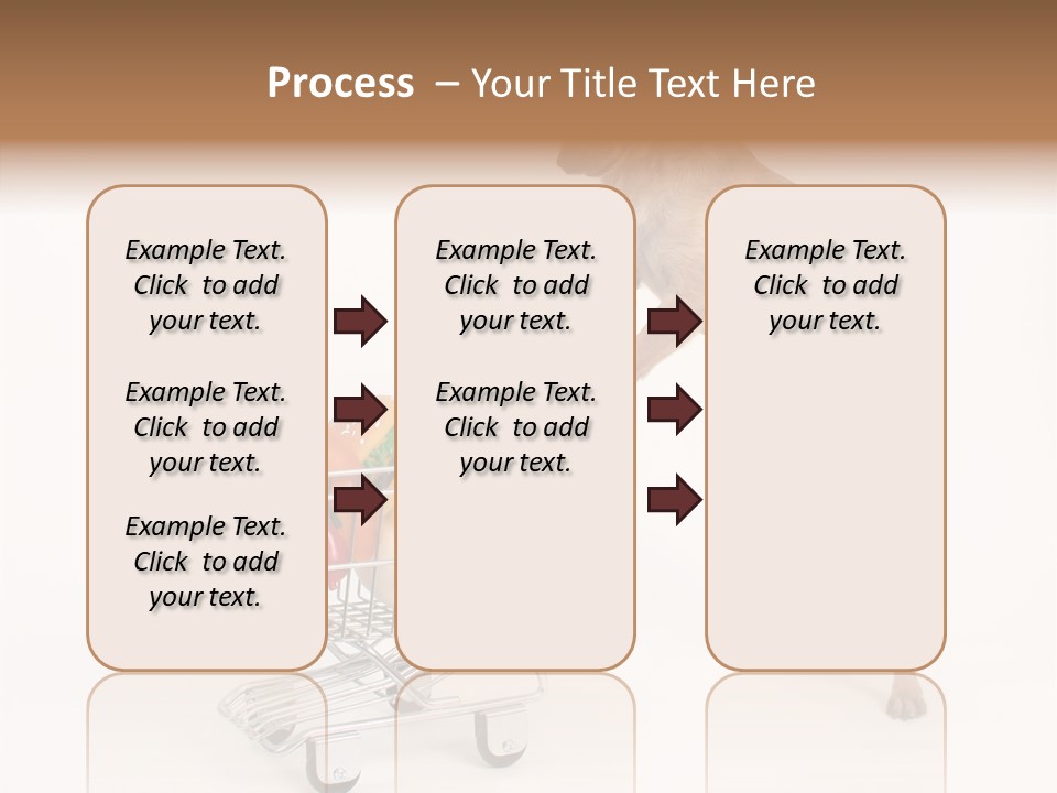 Small Cart Face PowerPoint Template