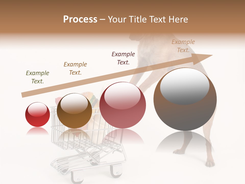 Small Cart Face PowerPoint Template