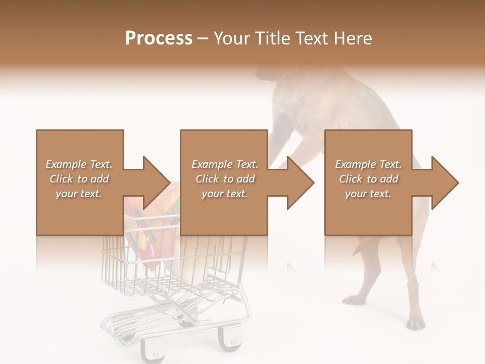 Small Cart Face PowerPoint Template