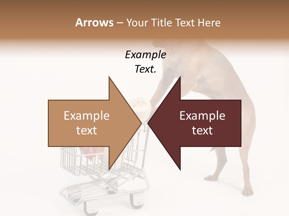 Small Cart Face PowerPoint Template