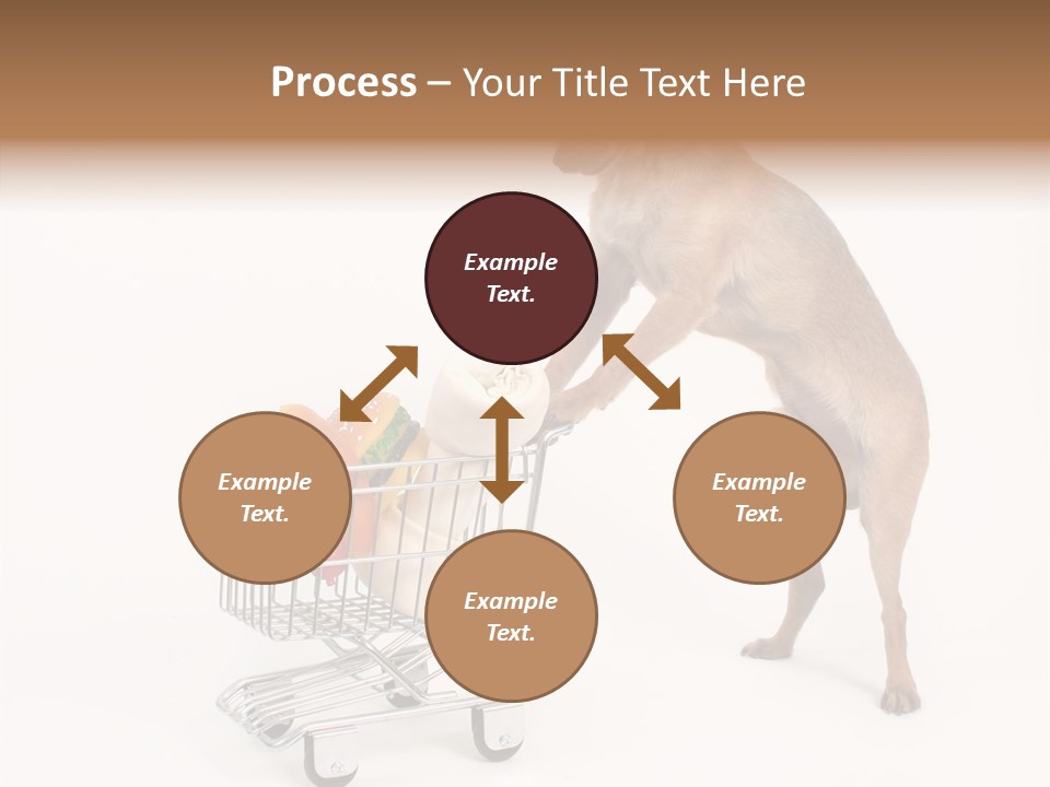 Small Cart Face PowerPoint Template