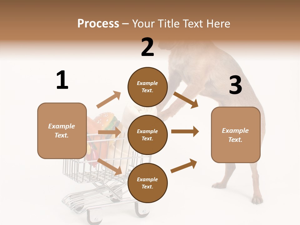 Small Cart Face PowerPoint Template