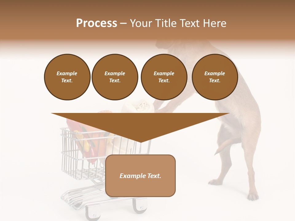 Small Cart Face PowerPoint Template