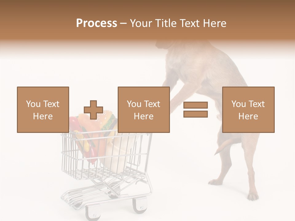 Small Cart Face PowerPoint Template