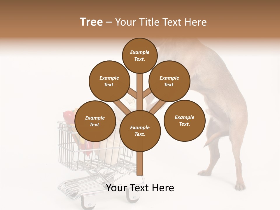 Small Cart Face PowerPoint Template