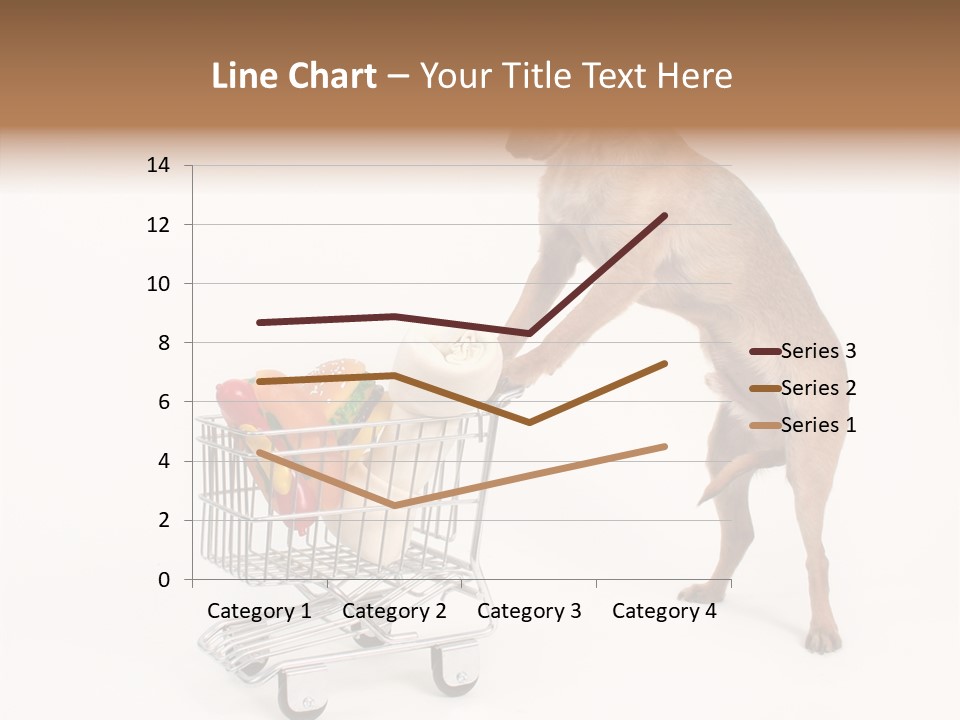 Small Cart Face PowerPoint Template