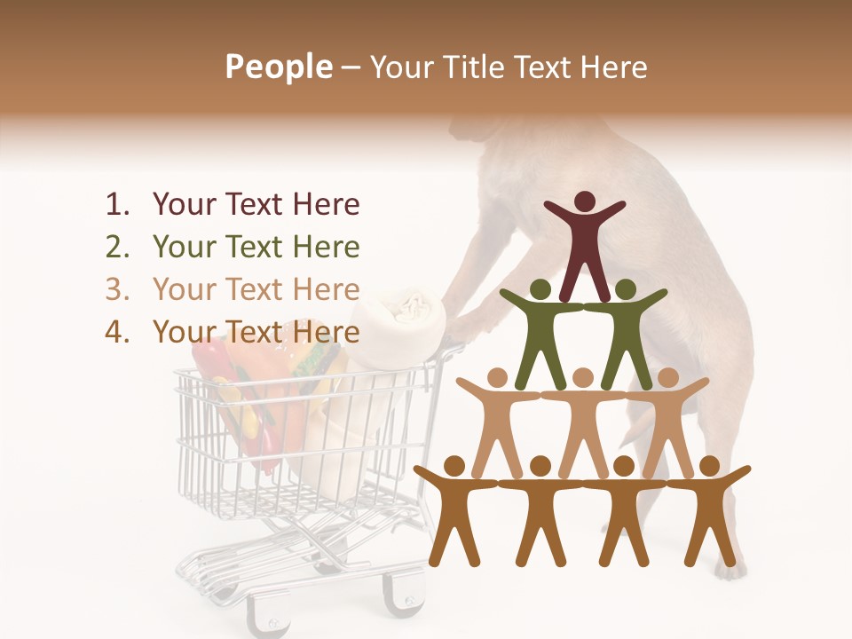 Small Cart Face PowerPoint Template