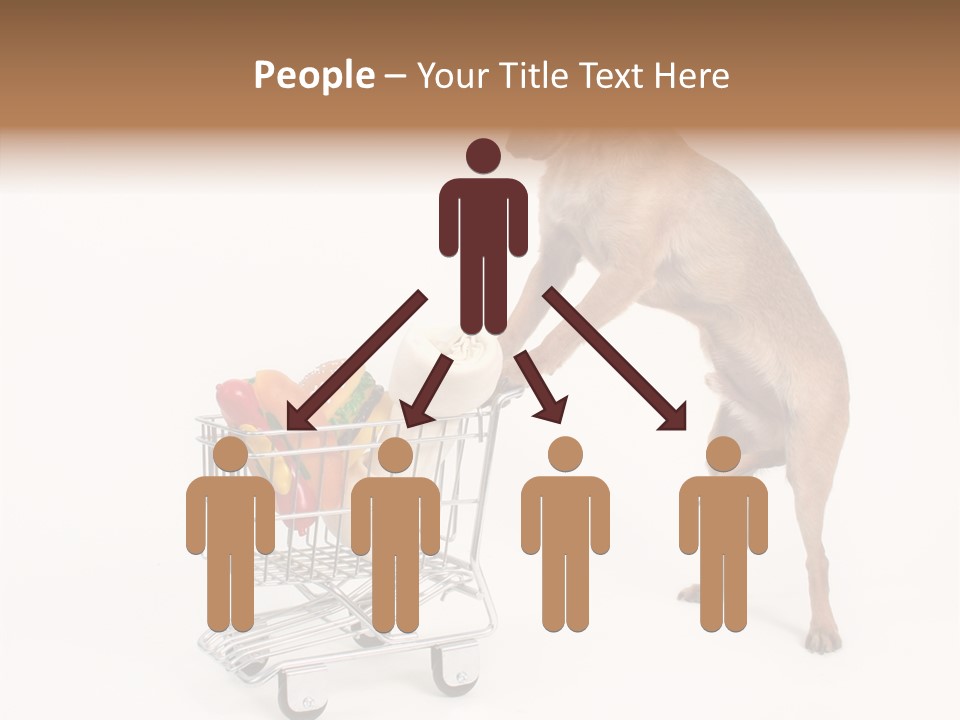 Small Cart Face PowerPoint Template