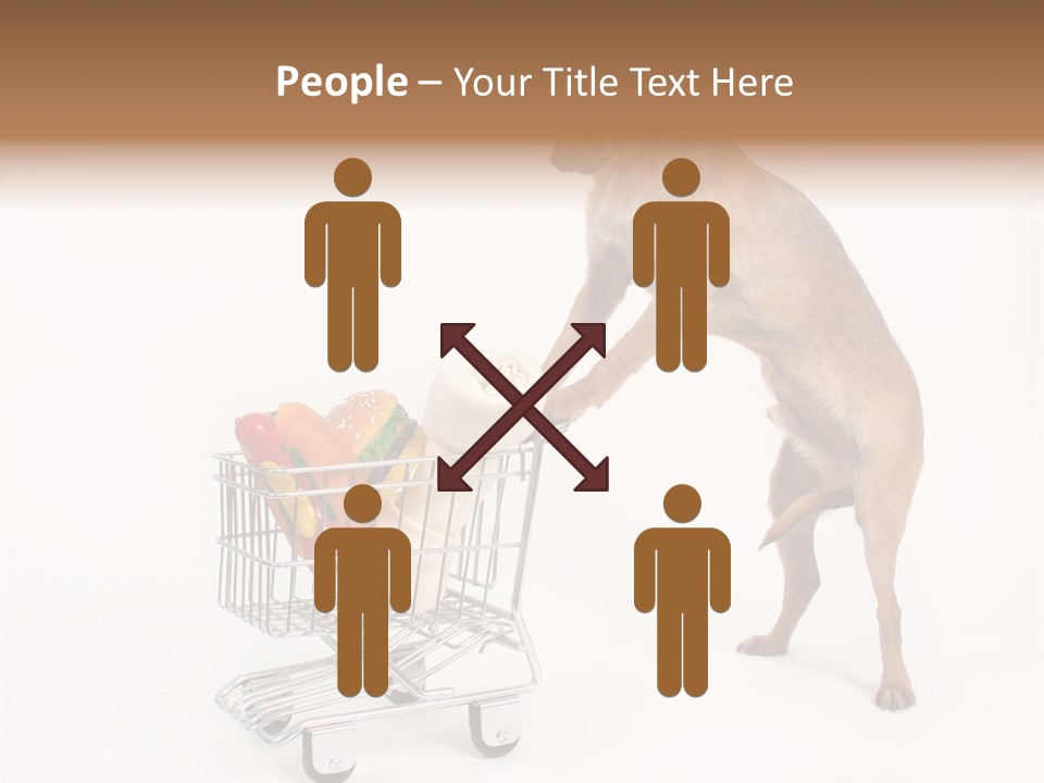 Small Cart Face PowerPoint Template