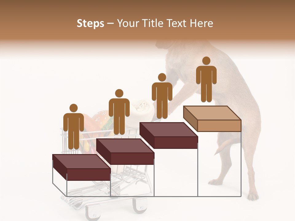 Small Cart Face PowerPoint Template