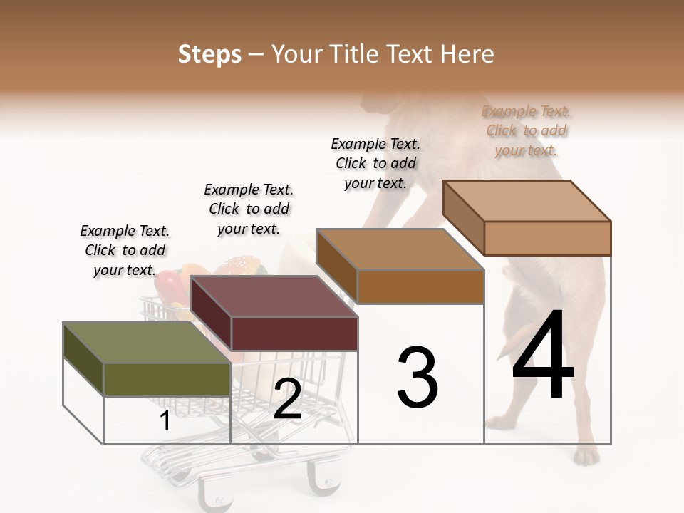 Small Cart Face PowerPoint Template