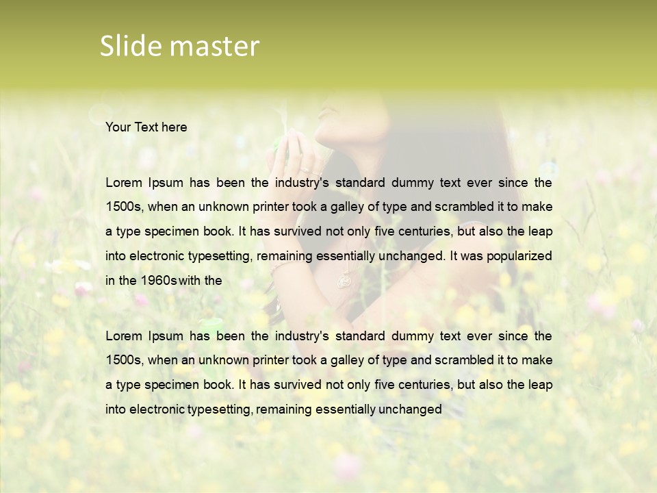 Space Head Idyllic PowerPoint Template